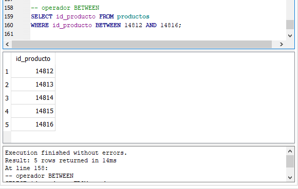 Sql Básico Operadores En La Cláusula Where Segunda Parte Scyasig 4060