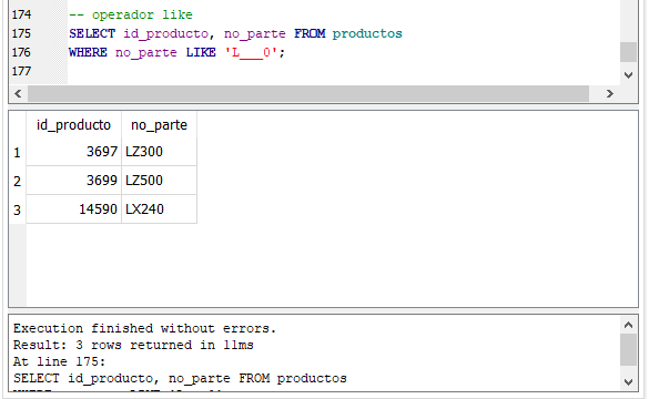 Sql Básico Operadores En La Cláusula Where Segunda Parte Scyasig 4525