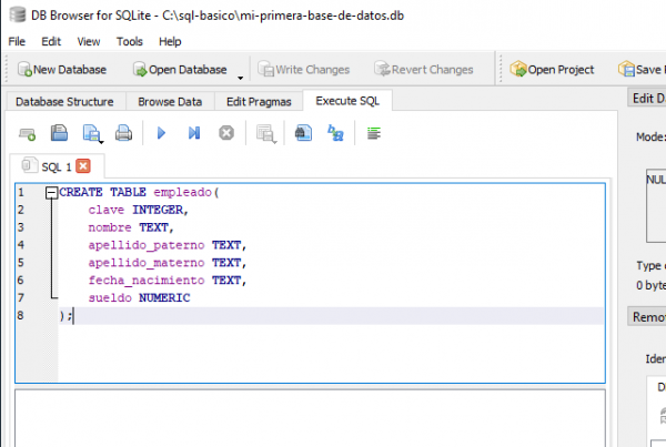 Sql Básico Crear Una Base De Datos Sqlite Y Agregar Una Tabla Scyasig 7111